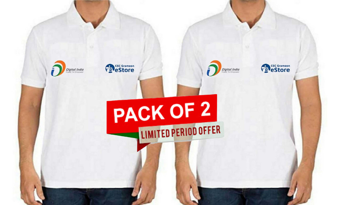 CSC Grameen e Store Collar T Shirt Pack of 2