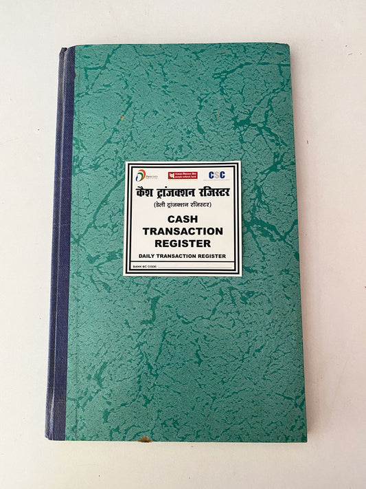 CSC PNB Bank BC Daily Cash Transaction Register Book